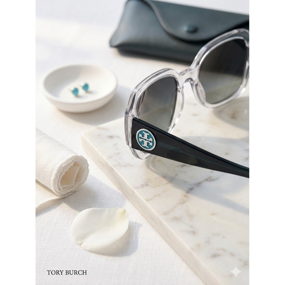 Tory Burch TY 7047 Polarized Dark Green Sunglasses Womens